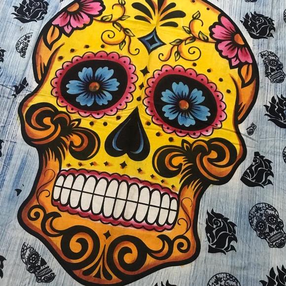 💀Day of the Dead 💀skull wall art Tapestry - Picture 3 of 6